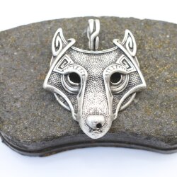 FENRIS Wolf Wikinger Anhänger Schmuck Antik Silber 1 stk