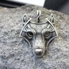 FENRIS Wolf Wikinger Anhänger Schmuck Antik Silber 1 stk