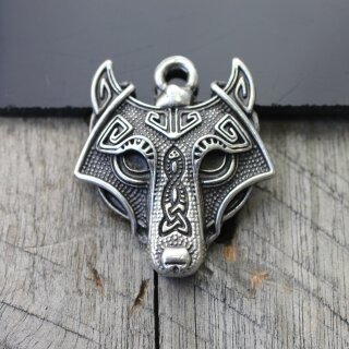 FENRIS Wolf Wikinger Anhänger Schmuck Antik Silber Halskette Selber Machen 1 stk