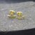 Sterling Silver paper boat earrings 18k Gold Plated
