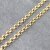 50 cm 18K Yellow Gold Plated Round Rolo Chain 6 mm