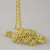 50 cm 18K Yellow Gold Plated Round Rolo Chain 6 mm