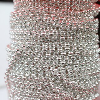 1 Meter Erbskette 3,5 mm Silber