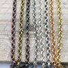 4,5 mm Round Rolo Chain for jewelry making, Gold Chain, Silver Chain, Brass Chain, Antique Coper, Antique Silver Chain, 100 cm