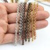 4,5 mm Round Rolo Chain for jewelry making, Gold Chain, Silver Chain, Brass Chain, Antique Coper, Antique Silver Chain, 100 cm