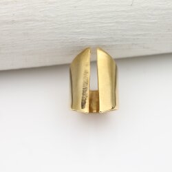 Ring 18k Gold beschichtet bandring Verstellbar Offen Damenring