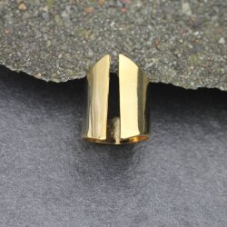 Ring 18k Gold beschichtet bandring Verstellbar Offen Damenring