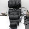 1 m Black Round Leather Cord Premium Quality