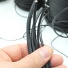 1 m Black Round Leather Cord Premium Quality