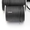 1 m Black Round Leather Cord Premium Quality