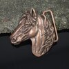 Antique Copper Belt buckle Horsehead, Western belt buckle