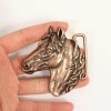 Antique Copper Belt buckle Horsehead, Western belt buckle