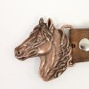 Antique Copper Belt buckle Horsehead, Western belt buckle