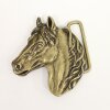 Antique Brass Belt buckle Horsehead, Western belt buckle