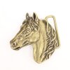 Antique Brass Belt buckle Horsehead, Western belt buckle