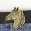 Antique Brass Belt buckle Horsehead, Western belt buckle