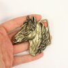 Antique Brass Belt buckle Horsehead, Western belt buckle