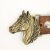 Antique Brass Belt buckle Horsehead, Western belt buckle