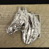 Silver Belt buckle Horsehead, Western belt buckle