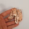 Rose Gold Belt buckle Horsehead, Western belt buckle