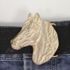 Rose Perlmutt Belt buckle Horsehead, Western belt buckle