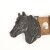 Matte Black Belt buckle Horsehead, Western belt buckle