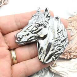 Gunmetal Belt buckle Horsehead, Western belt buckle