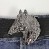 Gunmetal Belt buckle Horsehead, Western belt buckle