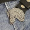 Gunmetal Belt buckle Horsehead, Western belt buckle