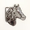 Gunmetal Belt buckle Horsehead, Western belt buckle