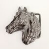 Gunmetal Belt buckle Horsehead, Western belt buckle