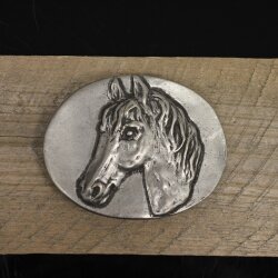 Dark Silver Western Buckle Belt Buckle, Belt buckle horse head