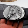 Dark Silver Western Buckle Belt Buckle, Belt buckle horse head