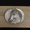 Dark Silver Western Buckle Belt Buckle, Belt buckle horse head