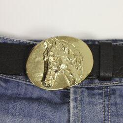 Gold Western Buckle Belt Buckle, Belt buckle horse head