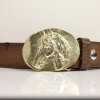 Gold Western Buckle Belt Buckle, Belt buckle horse head