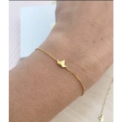 925 Sterling Silver Origami Boat Bracelet little paper...