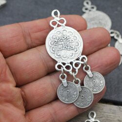 1 Silver Anhänger mit Osmanische Münzen Orientalisches charms