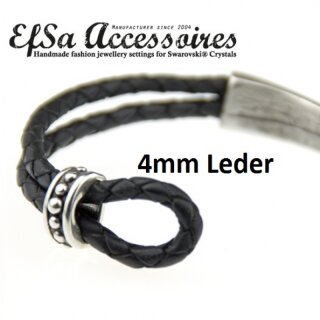 10 Metall Schiebeperlen fr Lederbnder