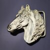 Gold Belt buckle Horsehead, Western belt buckle