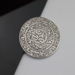 Silver Tribal Charms, Ethnic coin Pendant