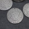 Silver Tribal Charms, Ethnic coin Pendant