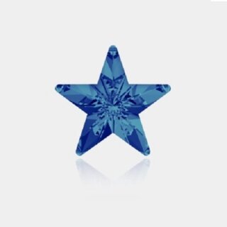 10 mm Star Swarovski Crystal 4745 77 Crystal Bermuda Blue