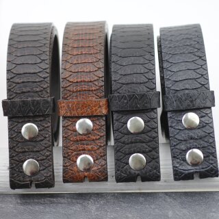 Genuine Cowhide Crocodile Print removable Buckle Leather Belt High Class Leather Belts, 4 cm,