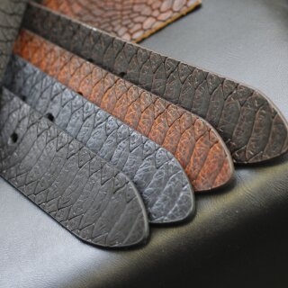 BELTINGER Wechselgürtel Mit Echsenprägung – Druckknopf-Gürtel 4 Cm, Unisex, Aus Italienischem Vollrindleder