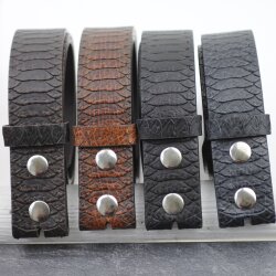 Genuine Cowhide Crocodile Print removable Buckle Leather...