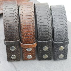 Genuine Cowhide Crocodile Print removable Buckle Leather Belt High Class Leather Belts, 4 cm,