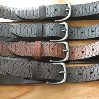 Genuine Cowhide Crocodile Print removable Buckle Leather Belt High Class Leather Belts, 4 cm,