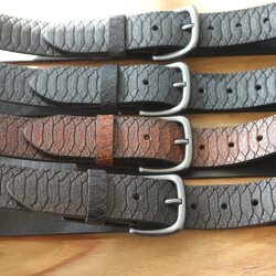 Genuine Cowhide Crocodile Print removable Buckle Leather...