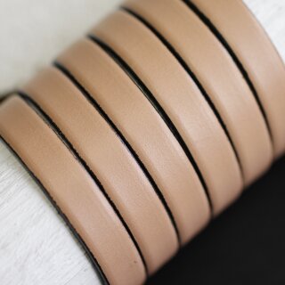 1 m Flat Leathercord 10*2 mm 9 Beige